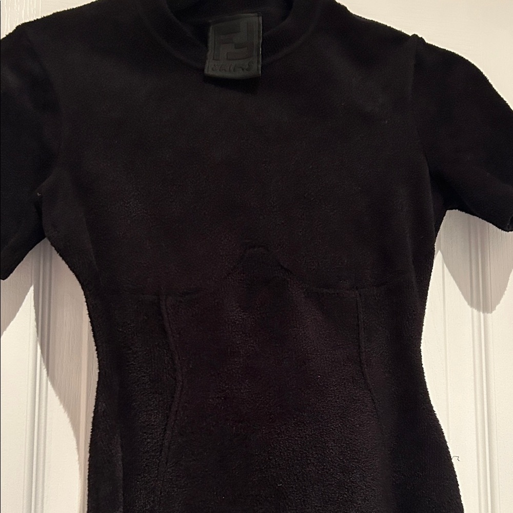 Fendi x Skims Black Velvet Dress - Picture 5 of 16